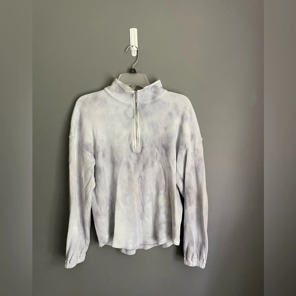 Madewell MWL Half Zip Shirttail Sweatshirt Size XS - Picture 2 of 5